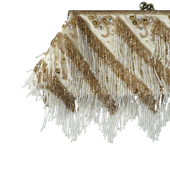 Bijou Bijou Beaded clutch Bag Wedding Special Occasion - Picture 9 of 12